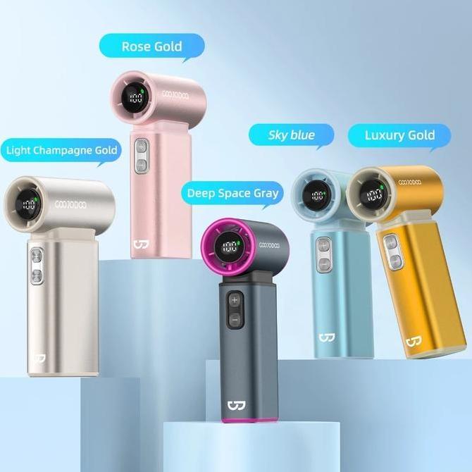 GOOJODOQ GFS009 3-in-1 Ultra High-Speed Premium Handheld Fan Up to 71000 RPM 6000 MAH LED Display Wi