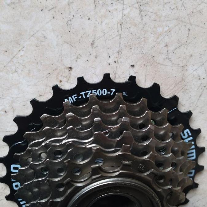 Freewheel Sprocket Shimano Original 7Sp 7Speed 7 Speed Tz500 14-28T Ulir Drat