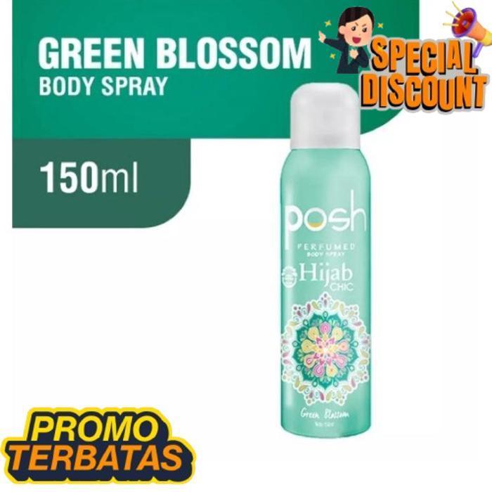 Trending Posh Hijab Body Spray Parfum Posh Girl Woman Green Blossom Purple Wish / Posh Girl Woman Bo