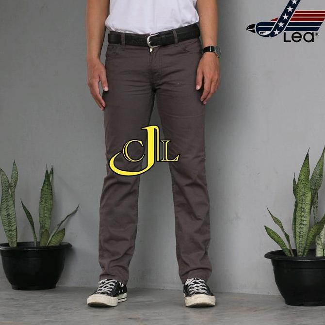Boyboying- Celana Panjang Lea Bahan Kanvas Model Standar / Reguler Tidak Melar Pria Kain Tebal Casua