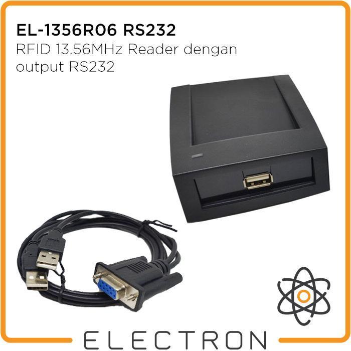 El-1356R06 Rs232 Rfid 13.56Mhz Hf Card Reader Iso14443A 13.56 Mhz Usb Original Dan Terpercaya