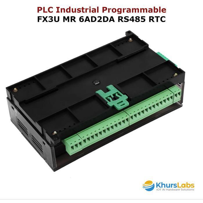 Plc Rs232 Rs485 Fx3U 14Mr 24Mr 30Mr 48Mr 6Ad2Da With Rtc Support Gx Work Modbus Rtu Original Dan Ter