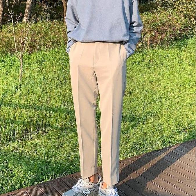 Boyboying- Celana Formal Slimfit Pria Limitid Celana Panjang Kantor Pria Bahan Stretch Kerja Kain Ka