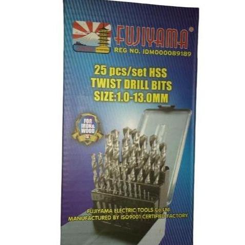 Tools- Mata Bor Besi Set 1 - 13 Mm / 25 Pcs Hss Lumos Nachi Toho