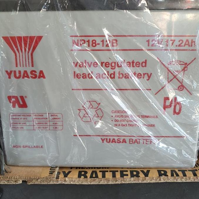 Promo jual aki genset yuasa 12volt 17ampere COD