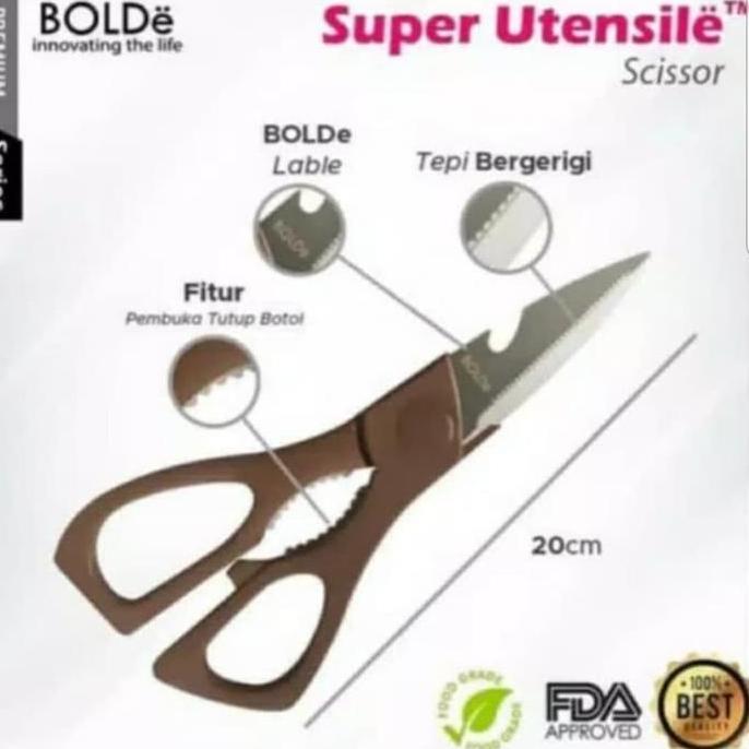 Gunting dapur BOLDE super utensile scissor /gunting serbaguna