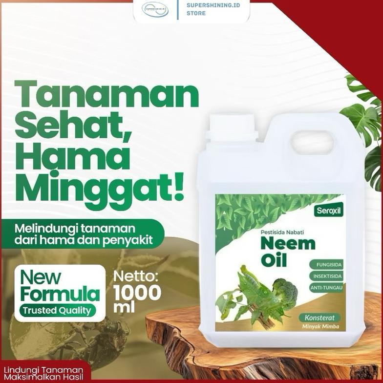 Neem Oil Konsentrat - Obat Pestisida Organik / Minyak Mimba Insektisida 1 L (Seroxil