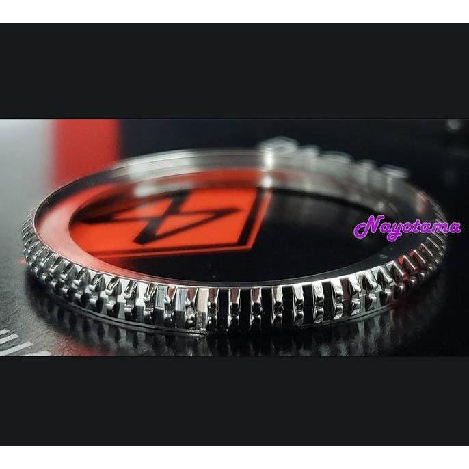 Dagaz ZIPPER-GRIP Bezel for Seiko 5 SRPD53 SKX007 SKX009 - Polished