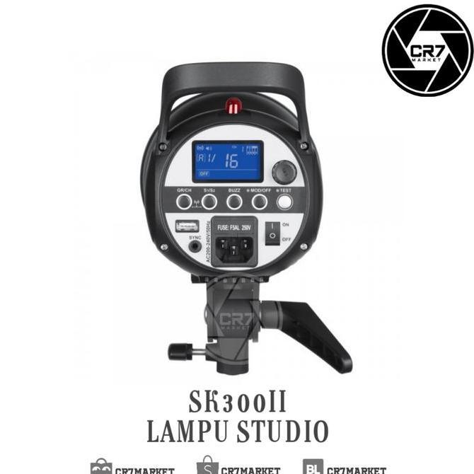 Ready stock Godox SK300II Lampu Godox SK 300II/SK 300 II free Standart reflector