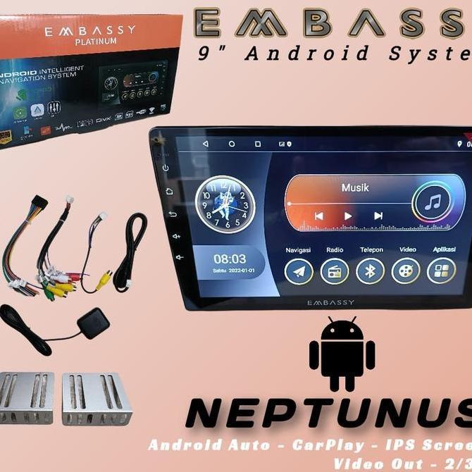 OK HEAD UNIT ANDROID EMBASSY 9 INCH MEMORY 2/32GB ''