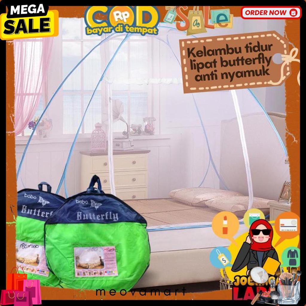 [Joeragan Lapak] Kelambu Tidur Anti Nyamuk Tenda Lipat Bayi Anak Dewasa Tudung Kasur Selambu Rsokr
