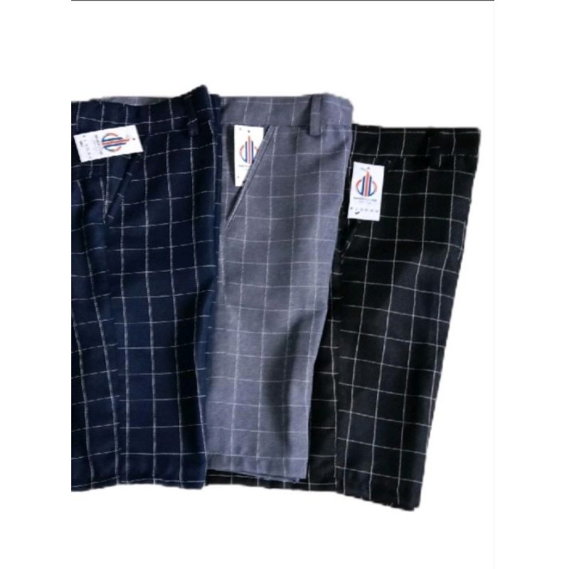 Celana tartan pendek Celana pendek pria Celana tartan
