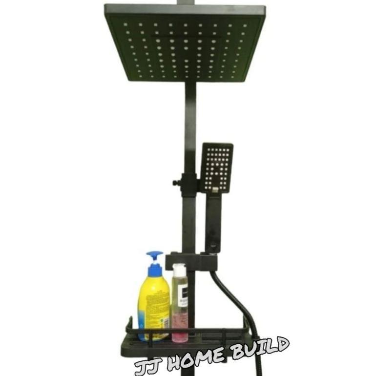 Shower Tiang Bano Black/Hitam/Dingin/Shower Set/Shower Column