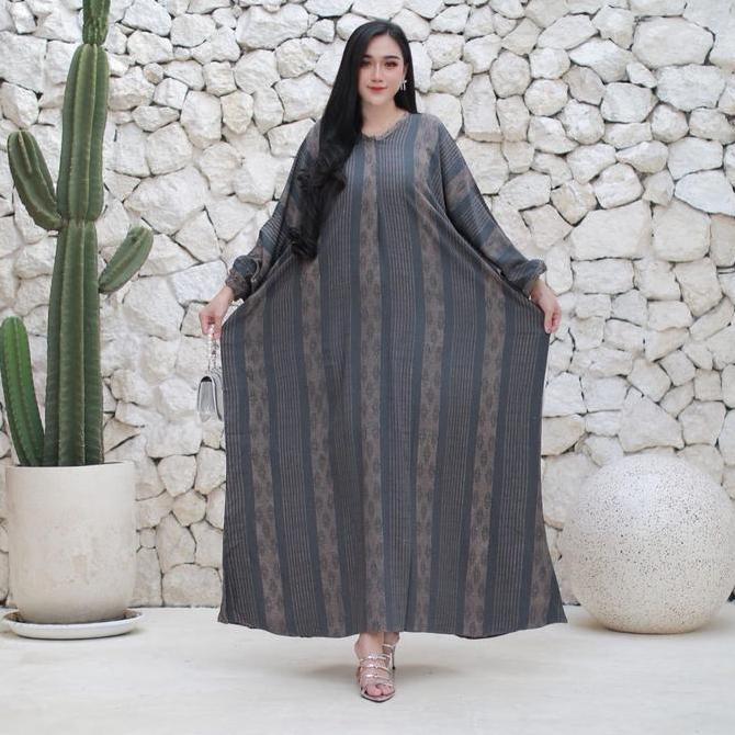Regreg- Kaftan Etnik Rayon Premium Mewah Elegan Simple Daily Daster Kaftan Muslim Wanita Gamis Dress