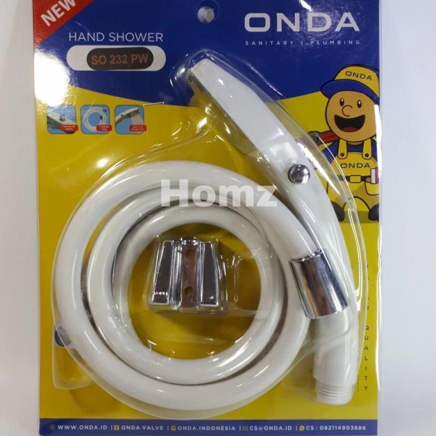 Shower Mandi ONDA So 232 /Hand Shower Kamar Mandi/Kepala Shower+Selang