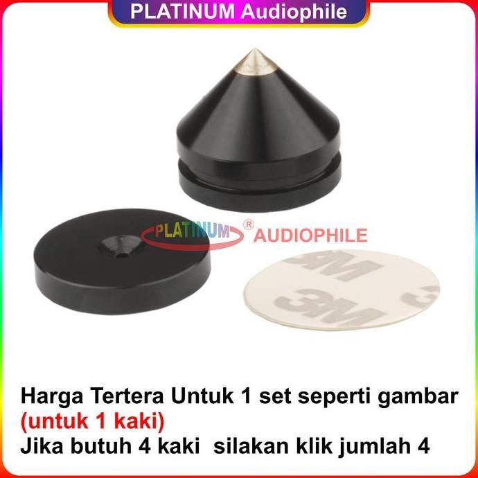 Jdg- Speaker Spike Kaki Box Amplifier Audio Stand Aluminium Alloy Gold Black Silver Ss-2323