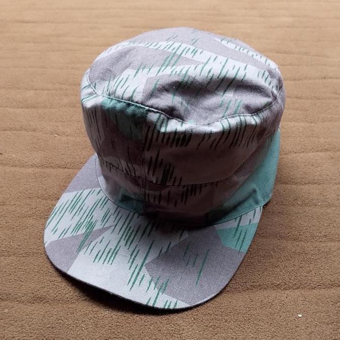M43 Fieldcap German Camo Splittertarnmuster WWII WW2 Replica Cotton Calico
