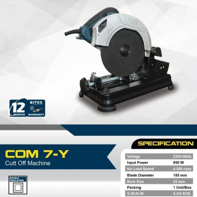 %$%$%$%$] Mini Cut Off Mesin Potong Besi 7 inch BITEC GARANSI