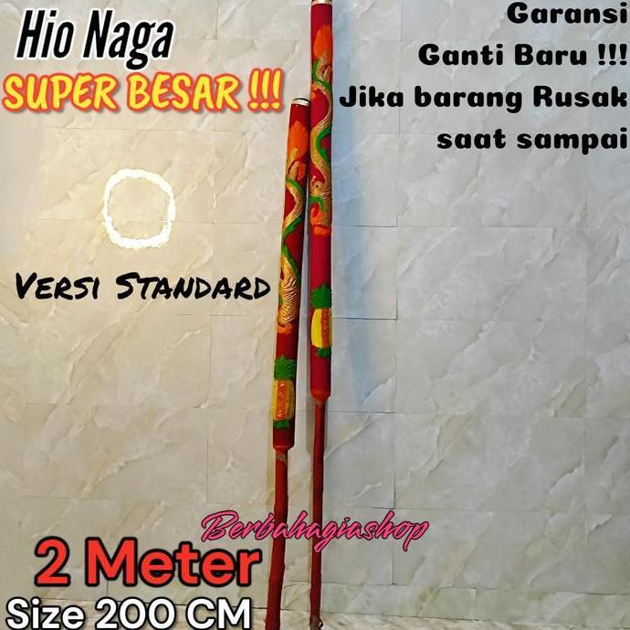 populer] Hio Dupa Naga Besar Jumbo Sembahyang Malam Imlek Sincia 2 Meter 200 Cm