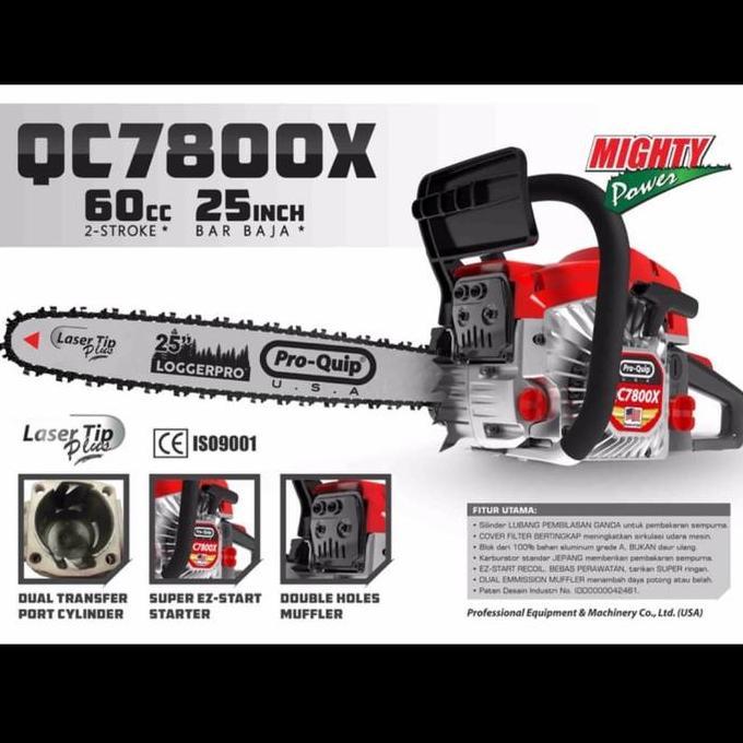 @=@=@=@=] Mesin Chainsaw 25 inch PROQUIP QC7800X