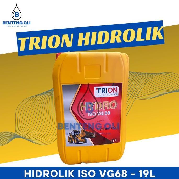 TRION OLI HIDROLIK ISO VG 68 19 LITER UNTUK SEMUA JENIS MESIN HIDROLIK ORIGINAL DAN TERPERCAYA