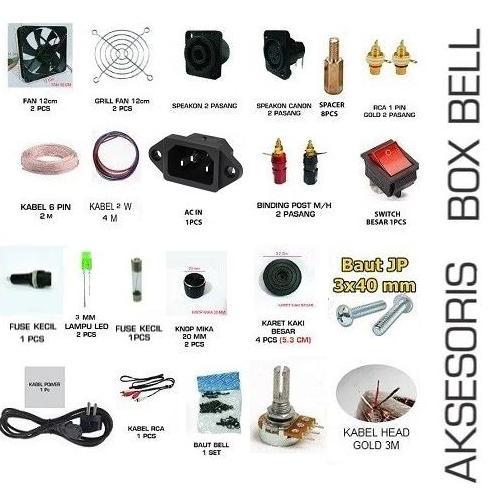 Perlengkapan Box M-2100 Aksesoris Box BELL M-2100 M2100 2100 Audio Box Power Amplifier Sound System 