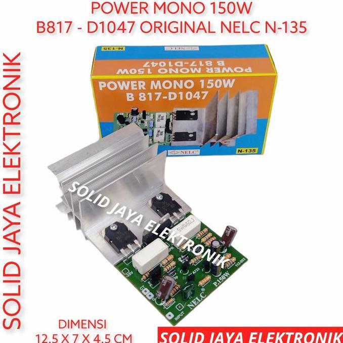 KIT POWER OCL MONO 150W B817 - D1047 ASLI AMPLIFIER AMPLI NELC N-431 MURAH