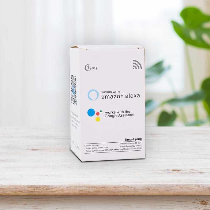 Stop Kontak Smart Plug WiFi EU Plug 16A Fungsi Monitoring
