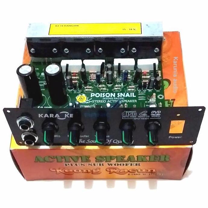 Jdg- Kit Power Speaker Aktif Plus Subwoofer Keong Racun 1700 Watt