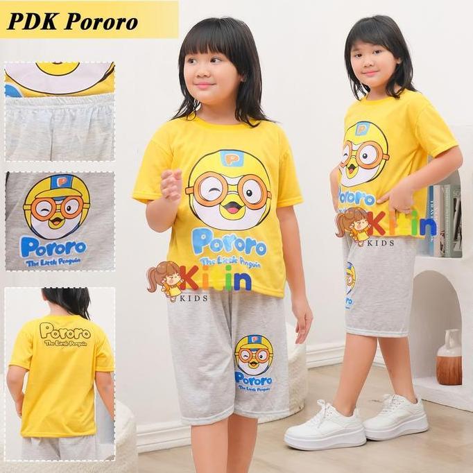 DF13 - VI - SETELAN BAJU MAIN DAN HARIAN ANAK CEWEK COWOK/PEREMPUAN LELAKI 2-8 TAHUN MINION SPONGEBO