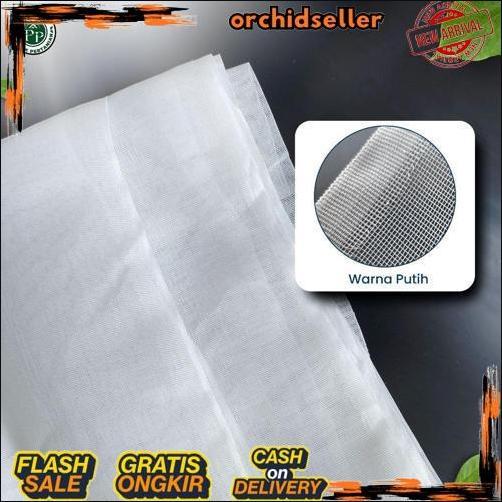 Insect Net Lebar 1 Meter - Jaring Penghalang Serangga Greenhouse - Jaring Kasa Insect Net PREMIUM