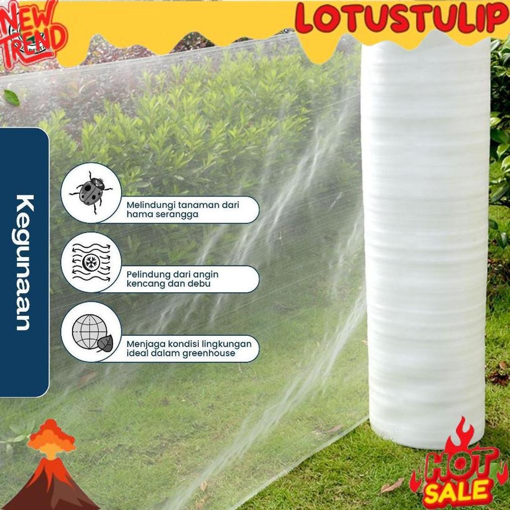 Insect Net Lebar 1 Meter - Jaring Penghalang Serangga Greenhouse - Jaring Kasa Insect Net Best Selle