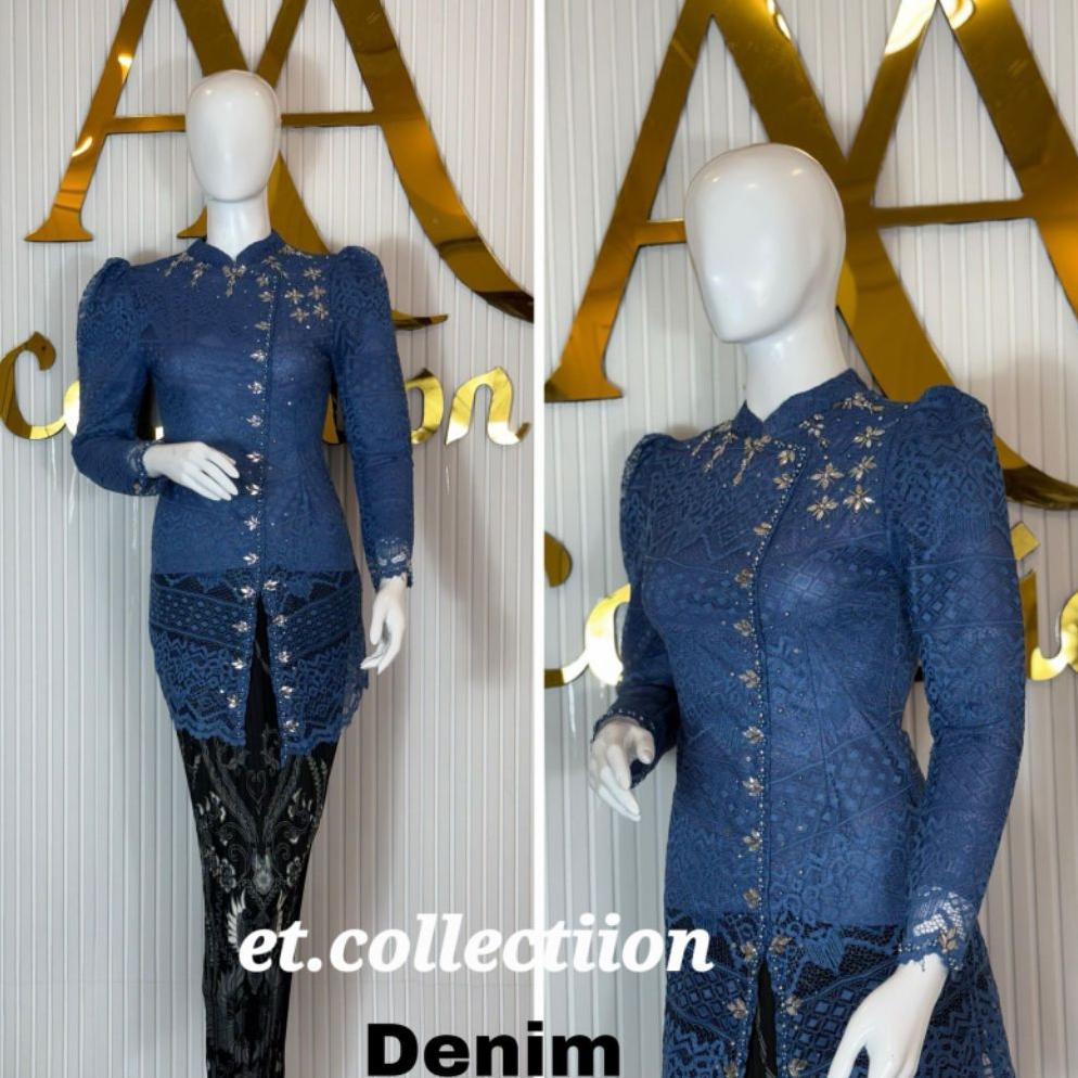 Murah !!! Atasan Kebaya Kimono Ld 140   - Setelan Kebaya Modern - Kebaya Wisuda Jumbo