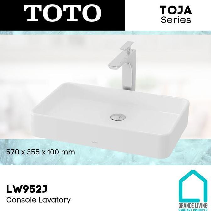 TOTO Console Lavatory LW 952 J Wastafel Meja Keramik LW952J Body only
