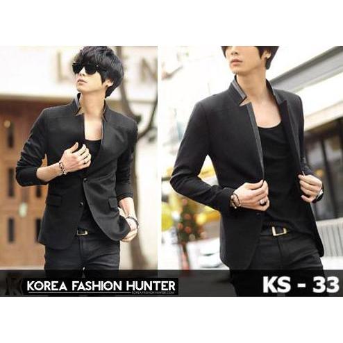 Jaket Korea, jas blazer KS33, jaket pria murah