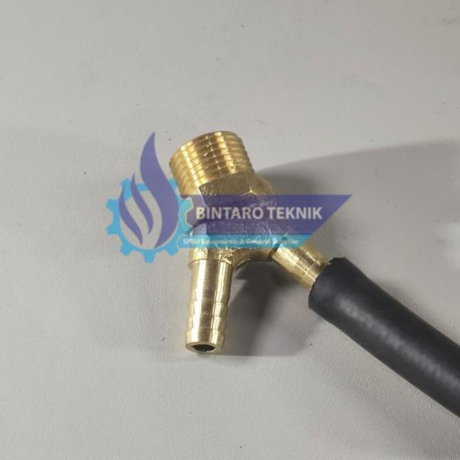 Xytic- Nepel Kuningan Y King Nepel Sambungan Konektor Selang 5/16" Drat 1/2"