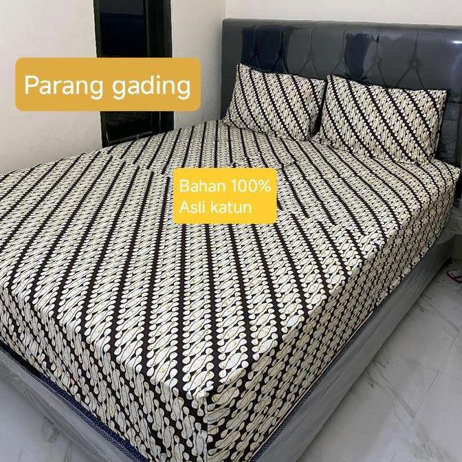 Sleeprm- Sprei Batik Asli Katun Motif Modern Batik Solo Jogja An Ukuran 160X200 Dan 180X200 Tinggi 2