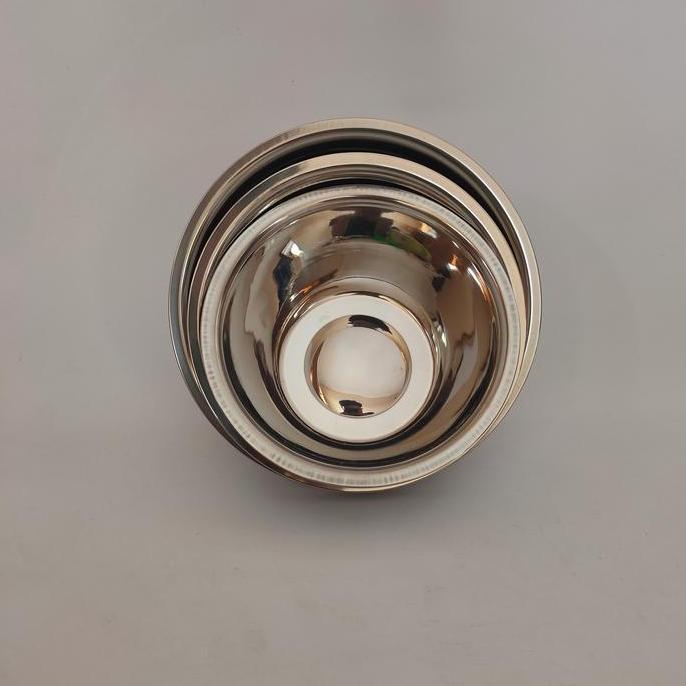 New- Baskom / Mangkok Stainless 555 Set 3