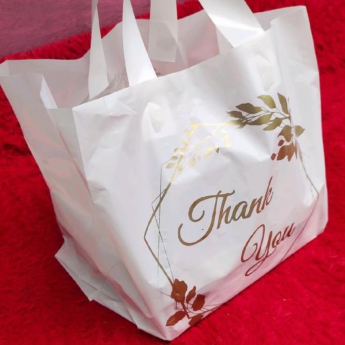 Blocke- Kantong Plastik Syukuran Nasi Box 20X20, Isi 50 Pcs Kantong Plastik Hajatan Tahlilan Khitan