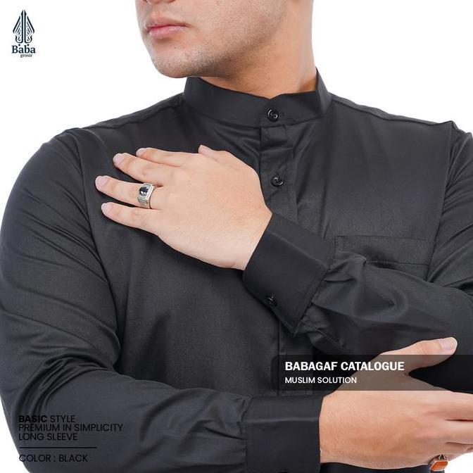 DISKON KOKO TARIM HABIB JAMAL BABAGAF LENGAN PANJANG SANTRI PRIA MUSLIM DEWASA