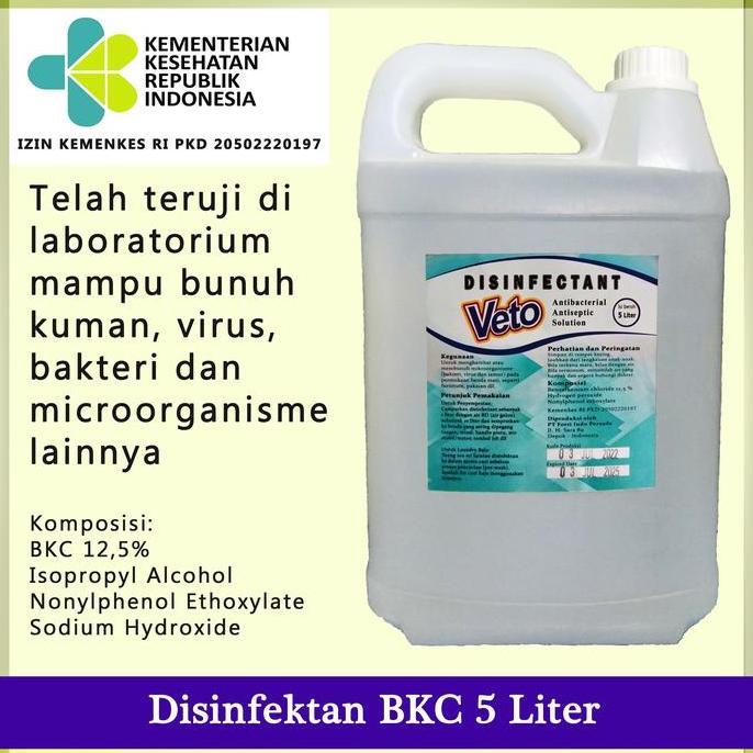 Disinfektan BKC 5 Liter / Disinfectant / Desinfektan