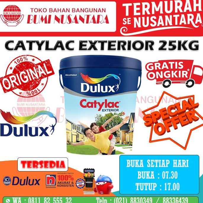 Wrnawrni- Cat Catylac Exterior 25Kg Cat Dulux Exterior 25Kg Cat Tahan Cuaca 25Kg