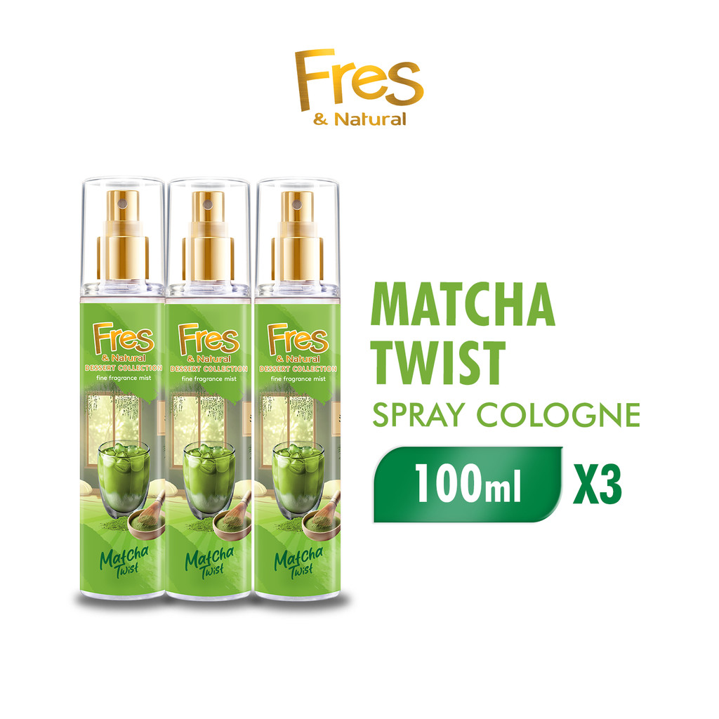 Fres & Natural Matcha Twist Botol 100 ml x3