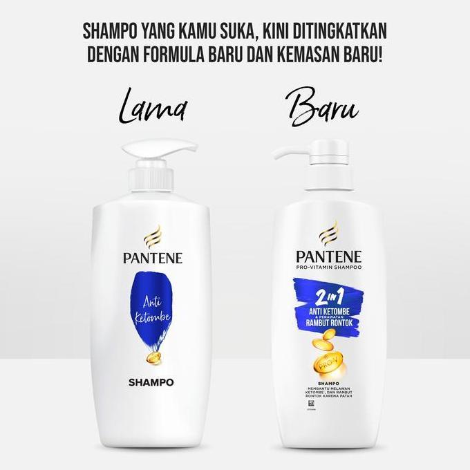 2in1 Pantene Anti Ketombe Shampoo 400ml + Conditioner Biotin 70ml