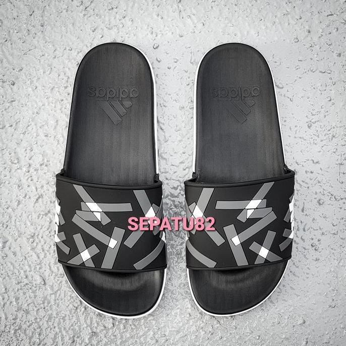 FREE ONGKIR SANDAL PRIA FULL KARET ADIDAS SANDAL WATERPROOF SANDAL SELOP SANDAL ANTI SLIP HITAM