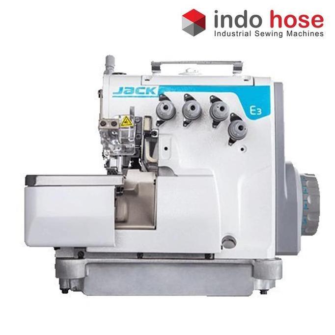 Terlaris Indohose Jack E3 Mesin Obras Industri Servo High Speed + Meja