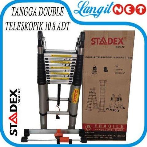 Stadex Tangga Double Teleskopik 10.8 Adt Alumunium