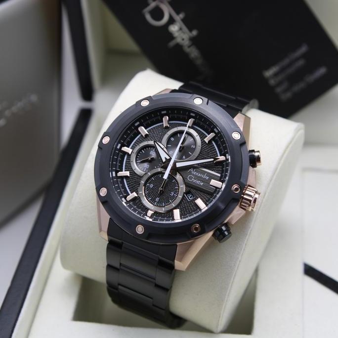 JAM TANGAN PRIA ALEXANDRE CHRISTIE AC 6605 / AC6605 RANTAI ORINAL