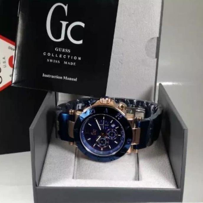 Jam Tangan Pria Guess Collection Blue Orinal GC-80112