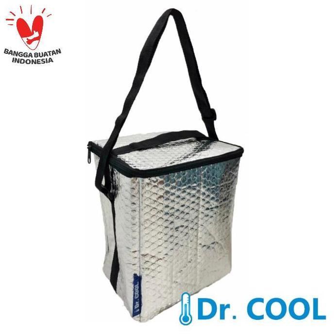 Tas Aluminium Kecil Dr Cool / Icegel Bag Cooler Bag silver